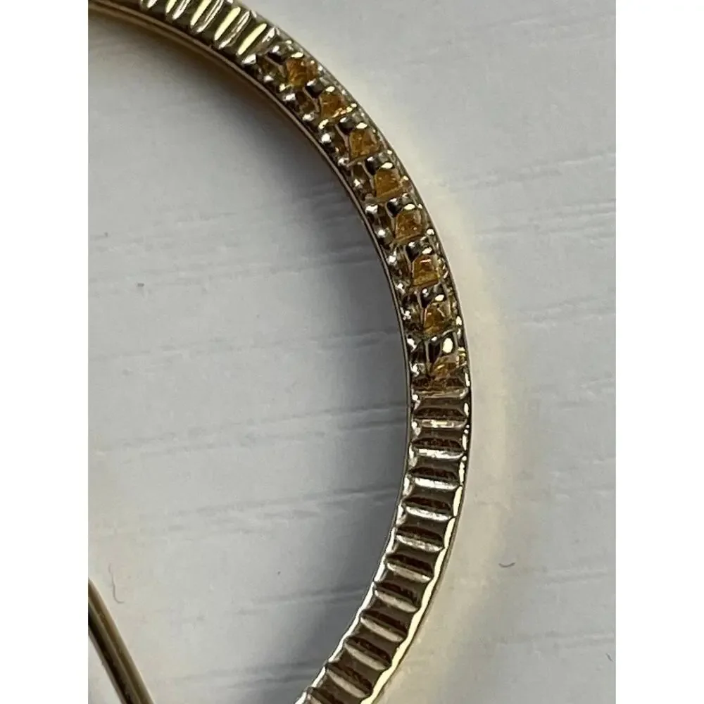 Vintage Gold Tone Hair Ring Clip Elegant Round Hair Barret